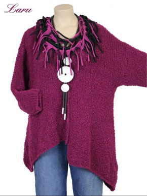 Strickpullover Wollboucle Versatz A1408