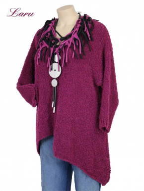 Strickpullover Wollboucle Versatz A1408