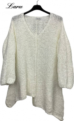 Strickpullover Wollboucle Versatz A1408