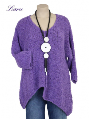 Strickpullover Wollboucle Versatz A1408