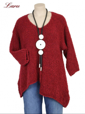 Strickpullover Wollboucle Versatz A1408