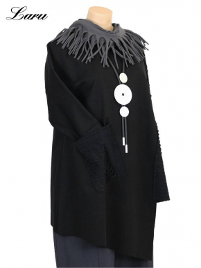 Shirt Patchwork mit Lochmuster 56464