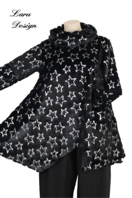 Shirt Teddy mit Pajettensterne [1 | Schwarz]