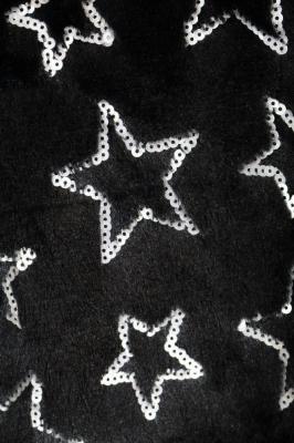 Shirt Teddy mit Pajettensterne [1 | Schwarz]