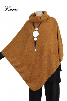 Shirt Poncho Boucle uni