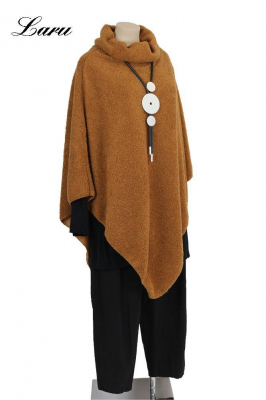 Shirt Poncho Boucle uni