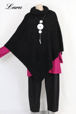 Shirt Poncho Boucle uni