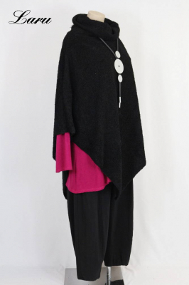 Shirt Poncho Boucle uni