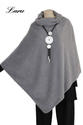 Shirt Poncho Boucle uni