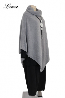 Shirt Poncho Boucle uni