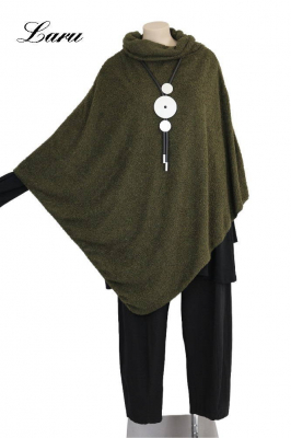 Shirt Poncho Boucle uni