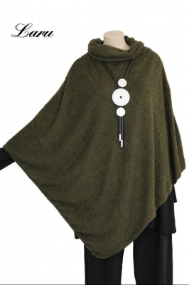 Shirt Poncho Boucle uni