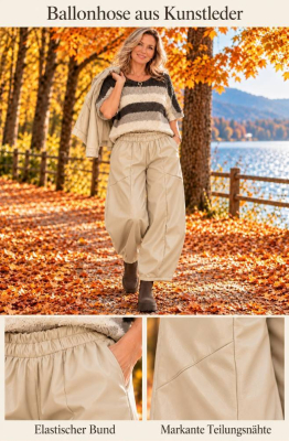 Kunstlederhose Ballon 71202A [OneSize | sand]