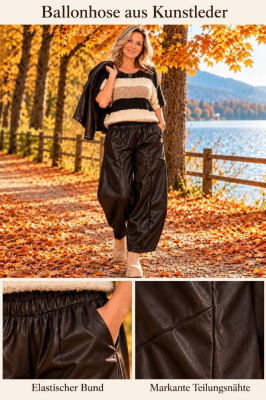 Kunstlederhose Ballon 71202A [OneSize | dunkelbraun]