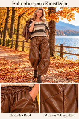 Kunstlederhose Ballon 71202A [OneSize | cognac]