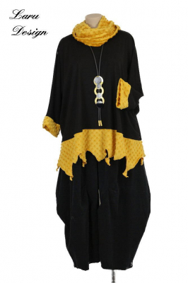 Shirt Flocke Minky Flamme Patch TD schwarz curry [OneSize | schwarz/curry]