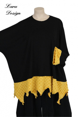 Shirt Flocke Minky Flamme Patch TD schwarz curry [OneSize | schwarz/curry]